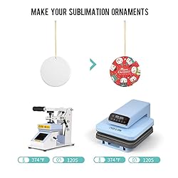 PYD Life 25 PCS Sublimation Ceramic Ornament Bulk