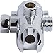 Shower Arm Diverter - Three-Way Diverter for Shower Head and Handheld Showerhead Mount - Indoor and Outdoor Modern Bath Spa Fixture - Chrome