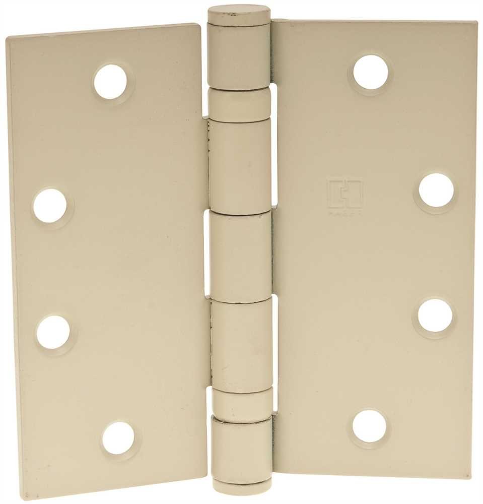 Photo 1 of Hager BB1279 4.5X4.5 USP Full Mortise Ball Bearing Temp Hinge, Prime Coat, Plastic, 0.209" x 0.209" x 0.209" (Pack of 3)
