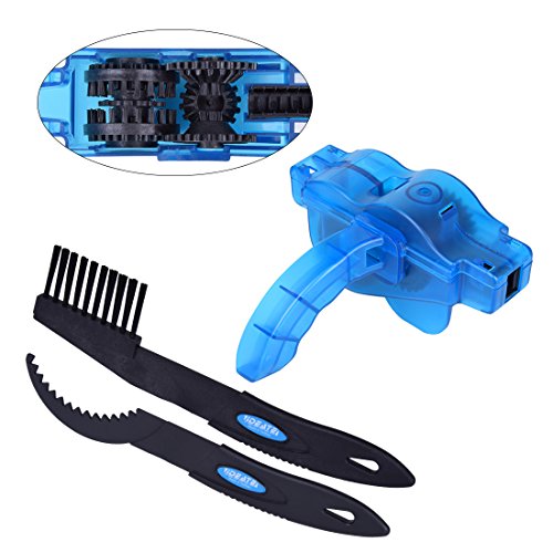Bike Chain Cleaner, Bbtops Chain Cleaning System Clean Accessories Bicycle Chain Machine Brush Scrubber Bicycle Maintenance Clean Accessories Set - Quick Clean Tool for All Types of Bicycle