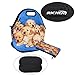 RICHEN Neoprene Lunch Bag with Cutlery Kit Neoprene Case for Knife,Fork,Spoon,Thermal Thick Lunch Tote Bag,Reusable Bags for Adults and Kids,Golden Retriever Design (RLB-04)