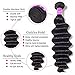 Ugrace Hair Loose Curly Hair Bundles with Closure Brazilian Virgin Hair Loose Deep Wave with Closure with Baby Hair Soft and Bouncy Natural Wave Human Hair with Closure 10/12/14+10 Inch Free Part