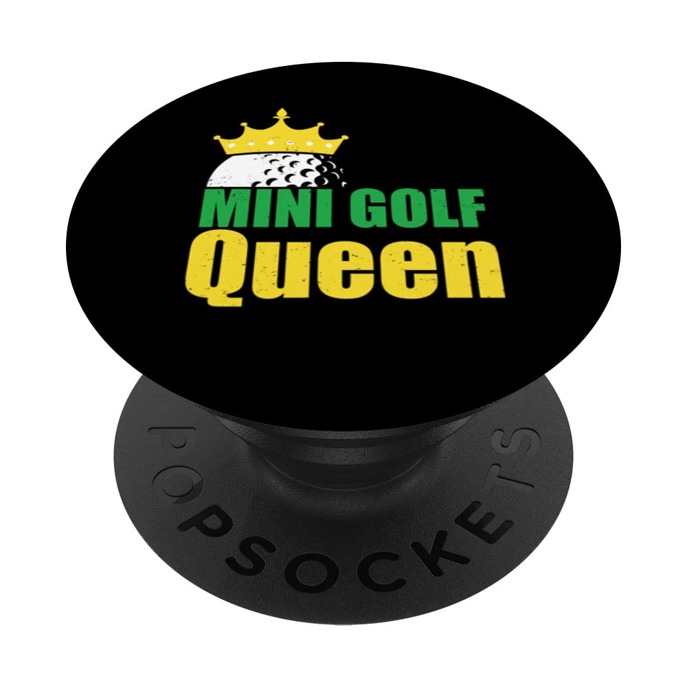 Mini Golf Queen Golf Player Golfing Golf Ball Driver Putter PopSockets Swappable PopGrip