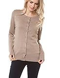 Women's Solid Basic Stretch Button Down Knit