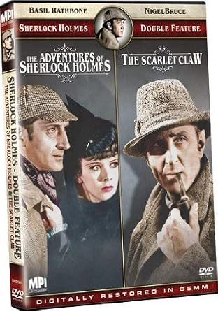 Amazon Com Sherlock Holmes Double Feature The Adventures Of Sherlock Holmes The Scarlet Claw Basil Rathbone Nigel Bruce Roy William Neill Alfred L Werker Movies Tv Watson (nigel bruce) travel to quebec, canada, where a small village has been terrorized by a series of grisly murders. the adventures of sherlock holmes