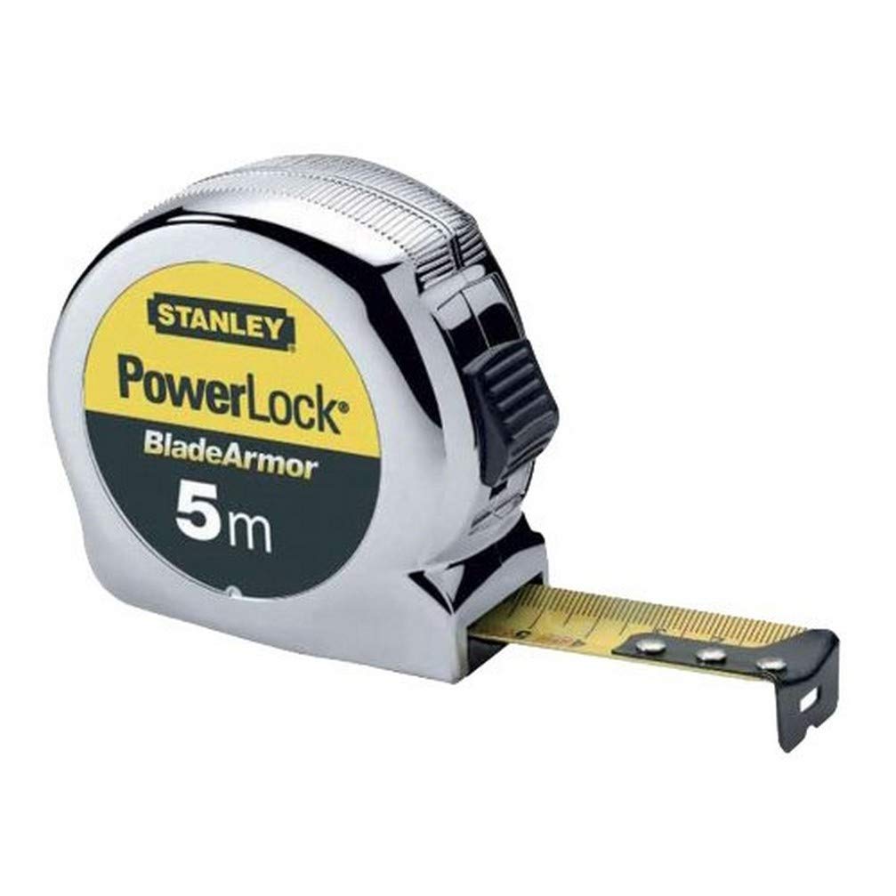 Stanley 1-33-514 "Powerlock Blade Armor" Tape Measure, Yellow/Black, 5 m/25 mm