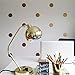 Yanqiao Gold Wall Decal Dots Easy Peel & Stick and Safe on Walls Paint Removable Vinyl Polka Dot Decor Round Circle Art Glitter Sayings Sticker Large Paper Sheet Set for Nursery Room