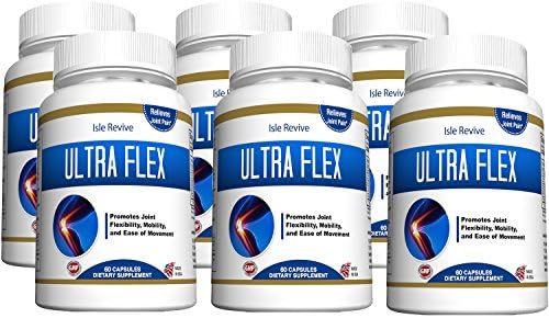 Glucosamine Chondroitin Turmeric MSM Supplement - Maximum Strength Synergistic Complex for Active Men Women Wellness Strength Flexibility Mobility Health Vitality - 6 Bottles 60 Capsules, Made in USA