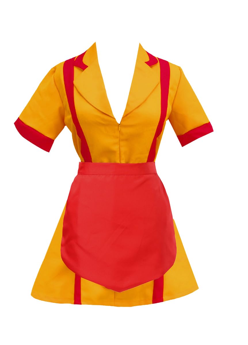 Photo 1 of GOLDSTITCH Women Waitress Uniform Yellow Cosplay Fancy Dress Housemaid Cosplay Party Costume Halloween 3xl
