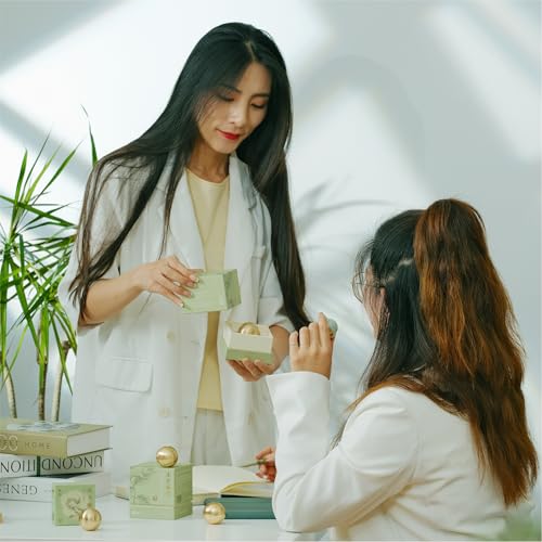 CHBOMTELEY Aromatherapy Balm Sphere - Natural Sleep Aid & Stress Relief Essential Oil, Portable Meditation Gift Set ，Premium Floral Scent for Home/Office/Travel