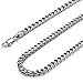 FIBO STEEL 6MM Curb Chain Necklace for Men Stainless Steel Biker Punk Style, 32 inches