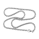 3.6mm Sterling Silver Venetian Box Chain - 24 inches