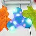Hand Spinner LED Light Bluetooth Speaker Anti-Stress Fidget Hand Tri Spinner EDC Gyro Toy (Blue)