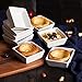 BTaT- Ramekins, Square, 4 oz, Set of 8, Oven Safe Ramekins, Creme Brulee Ramekins, Ramekins 4 oz, Creme Brulee Dishes, Small Ramekins, Ramekins Oven Safe, Mini Ramekins, Porcelain Souffle Ramekins