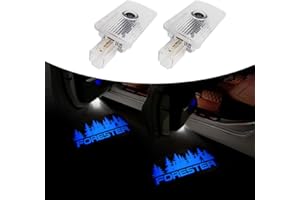 UUNONAHA 2 pcs Non-Fading LED Car Door Logo Lights Courtesy Projector Laser Welcome Light Ghost Shadow Forester Accessories Puddle lamp Compatible with Forester (Forester Blue)