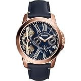 Fossil Grant Twist Three-Hand Leather Watch