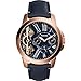 Fossil Grant Twist Three-Hand Leather Watch