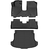 ANBINGO® Floor Mats & Cargo Liner for 2007 2008 2009 2010 2011 CR-V, Waterproof Car Mats All Weather Guard TPE Floor Liners Front & Rear Row & Trunk Mats, CRV Full Set - Black