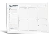 Weekly Planner Pad - Undated 6x9" Weekly To-Do List