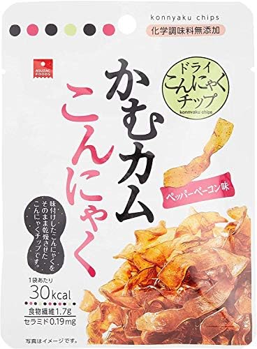 ロングセラー アスザックフーズ かむカムこんにゃく ペッパーベーコン味 60袋 10袋 6箱 こんにゃくを乾燥させた新しい食感のチップです 超歓迎 Www Dialoguecapital Com