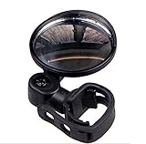 BicycleStore® 2 Pcs Adjustable Universal Handlebar Rearview Mirror 360° Rotate Bike MTB For Bicycle Cycling Black (T2 2pcs)