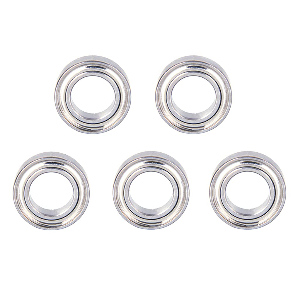 SI FANG 5Pcs Mini Pneumatic Chamfering Machine Bearing, 3mmx7mmx3mm Replaceable Auxiliary Bearing Parts for Manual 45° Linear Chamfering Tool, Low Vibration
