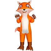 Inflatable Fox Costumes for Adult Halloween Blow Up Animals Suit for Men Women Funny Cosplay Party Fantasy Costumes
