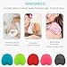 INNERNEED Food-grad Soft Silicone Body Scrubber Shower Cleansing Brush Gentle Exfoliating Bath Glove, SPA Massage Skin Care Tool (Pink)