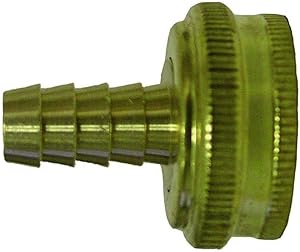 Everbilt Lead-Free Brass Garden Hose Barb Adapter 3/4 in. FGH x 1/2 in.