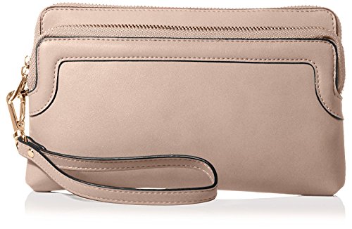 SOCIETY NEW YORK Women's Zip Wristlet, Sand