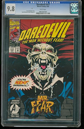 DAREDEVIL #315/317-RARE CGC ERROR!!!---CGC GRADED 9.8 0907367004