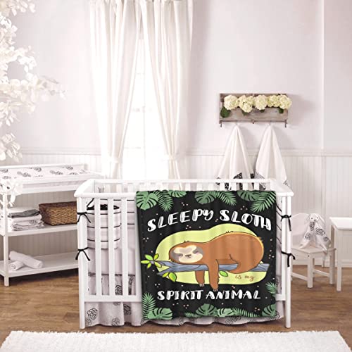 Sloth Blanket Cute Sloth Gifts for Kids Adults Sloths Lovers Super Soft Lightweight Flannel Fleece Throw Blanket for Bed Couch Sofa Living Room 40\