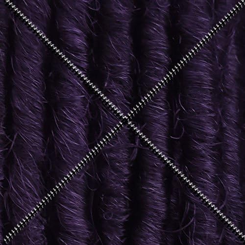 Single Ended (SE) Synthetic Backcombed Dreadlocks 18 inch - Velvet Pansy