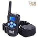Dog Training Collar, Upgraded Sokos LED Backlight Rechargable 330YD Remote Dog Training Shock Collar, Beep Vibration Electronic Electric Collar (Blue)