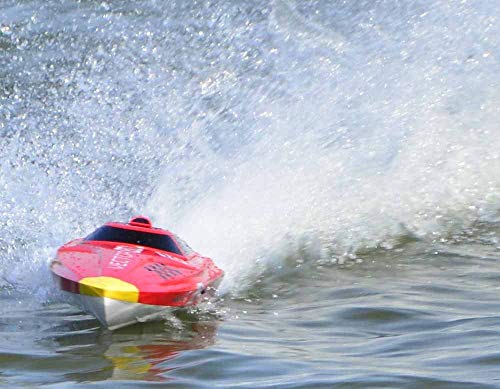 FMTStore 2.4Ghz Radio Control Control Vector 80 (cm) Super High Speed Race Boat ABS Unibody RC ARTR w/ESC Brushless Motor v798-1