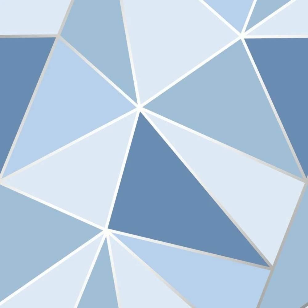 Fine Décor FD41992 UK Apex Geo Sidewall Wallpaper, Blue, 20.9 x 395.7 cm - Image 3