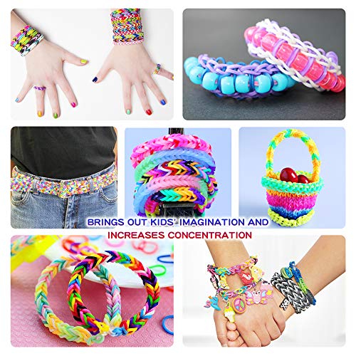 18000+ Loom Bands Kit DIY Rubber Bands Kits, 500 Clips, 40 Charms,Loom