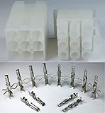 Molex Connector Lot, (9 Circuit ) w/14-20 AWG .093