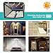 Solar Lights Outdoor,【2019 Newest 270º Four-Angle Lighting】98 LED Solar Motion Sensor Lights, 3 Modes Waterproof Solar Wall Lights Wireless Solar Security Lights for Deck, Fence, Garage, Yard(2 Pack)