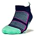 Feetures Elite Max Cushion No Show Tab Athletic Running Socks for Men and Women - Navy + Bermuda Blue - Size Medium
