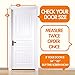 Magnetic Screen Door, Heavy Duty Mesh & Velcro Fits Doors Up to 34