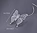AceList Butterfly Wind Spinner Solar Lights Garden Outdoor Decorations for Patio Yard Pathway Decor