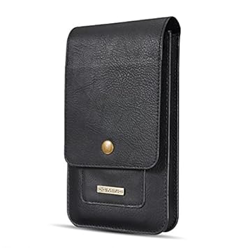 Doppelte Kuhhaut Handy Hüfttasche Gürteltasche Handytasche Waist Bag Bauchtasche /Aufbewahrungs tasche, 6,5 Zoll Geldbörse ko