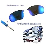 WONFAST® Anti-rays Polarized Replacement Sunglassess Lenses Lens for Wireless Bluetooth Sunglasses Headset Headphones (Pair lens-Blue)