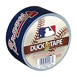 Duck Brand 240740 Atlanta Braves MLB Team Logo Duct Tape, 1.88-Inch by 10-Yard, 1-Pack