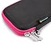 iDream365 Fountain Pen Case Holder,Hard Protective Carrying Case/Bag/Pouch/Holder for Executive Fountain Pens,Ballpoint Pens-Black/Pink