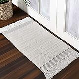 Luxurious Bathroom Mat/Rug | 100% Cotton with Fringes, Extra Absorbent & Soft Plush Rug for Living Room, Bedroom, Shower, Bat