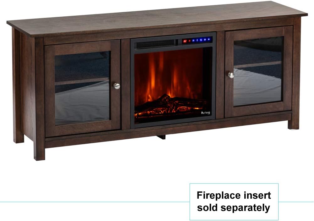 eFlame USA Montana Electric Fireplace Stove TV Stand 58