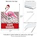 Big Dot of Happiness Flamingle Bells - Party Decorations - Tropical Flamingo Christmas Welcome Yard Sign