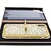 eaLAB Luxury Compatible with iPhone x Glitter Case Bling with Ring Diamond Cover 3D Crystal Spark i Phone 10 with 2 pcs Tempered Glasses